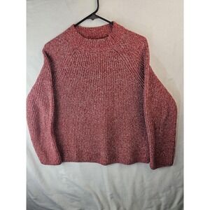 Jones New York Signature Women's Red Oversized Sweater Size Large